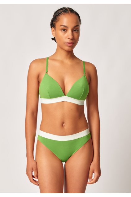 SKINY dámsky triangel Top vystužený Modal Retro S25 - meadow green (Farba meadow green-S860, Veľkosť 85 C)