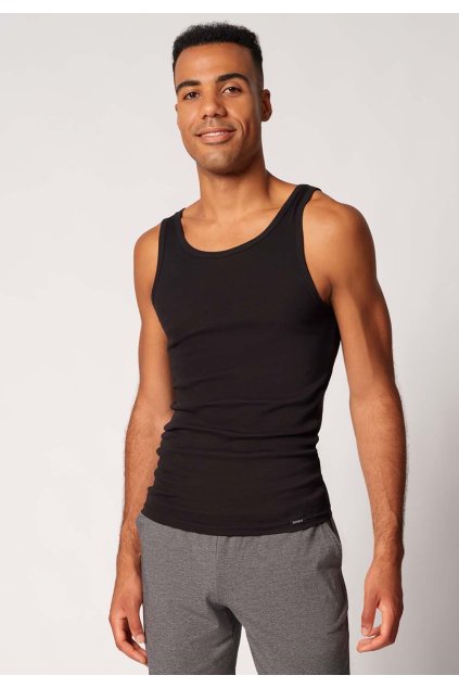 SKINY pánske tielko 2-balenie Shirt Multipack B25 - čierna (Farba black-7665, Veľkosť XXL)
