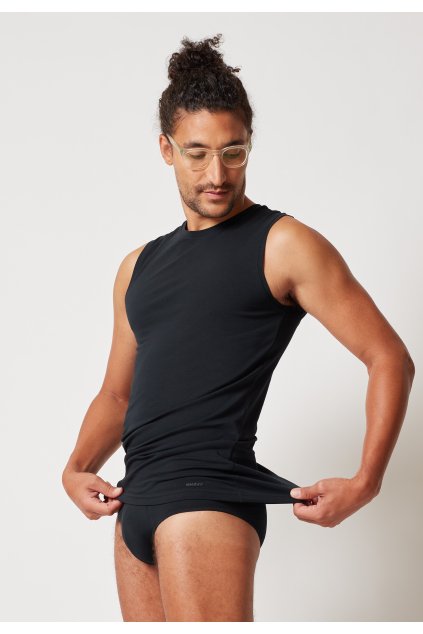 SKINY pánske tielko Organic Cotton Deluxe BX - black (Farba black-7665, Veľkosť XXL)