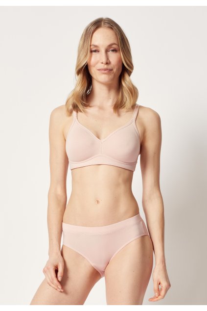 HUBER podprsenka mäkká Bra Selection B25 - dusty rose (Farba dusty rose-h098, Veľkosť 95 D)