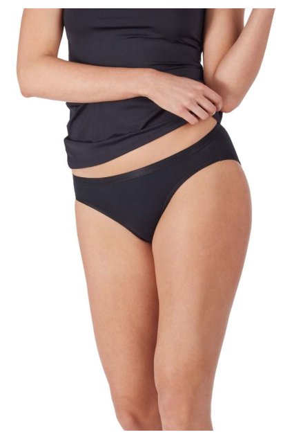 HUBER dámske nohavičky do pása 2-balenie Micro 2Pack B25 - black (Farba black-7664, Veľkosť 48)
