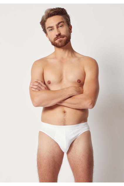 HUBER pánske slipy 2-balenie Cotton 2 Pack B25 - white (Farba white-0500, Veľkosť XXL)
