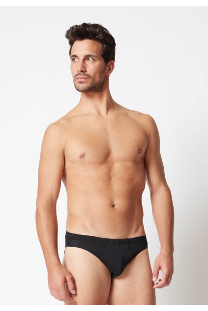 HUBER pánske slipy Brasil 2-balenie Cotton 2Pack B25 - black (Farba black-7665, Veľkosť XXL)