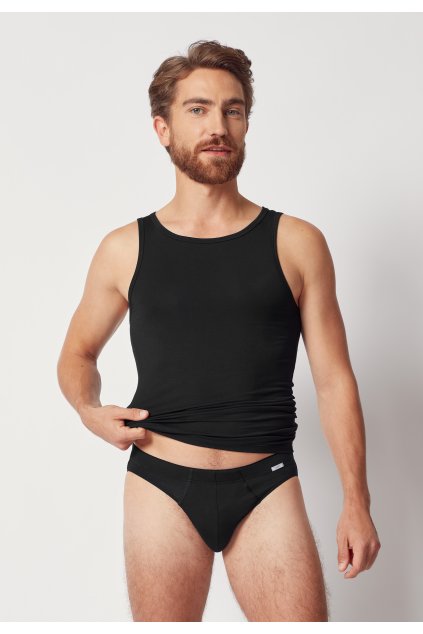 HUBER pánske slipy Brasil Soft Modal B25 - black (Farba black-0670, Veľkosť XXL)