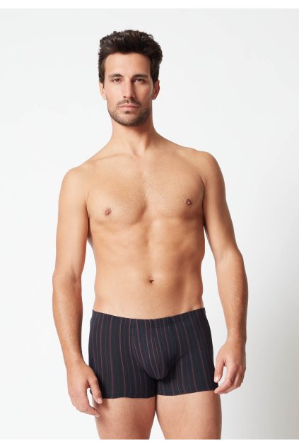 HUBER pánske panty 2-balenie Cotton 2 Pack BX - antracitestripe (Farba antracitestripe selection-H088, Veľkosť M)