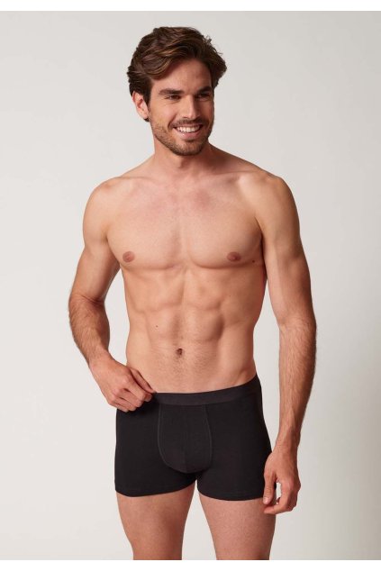 HUBER pánske panty 2-balenie Cotton 2Pack Box B25 - black (Farba black-7665, Veľkosť XXL)