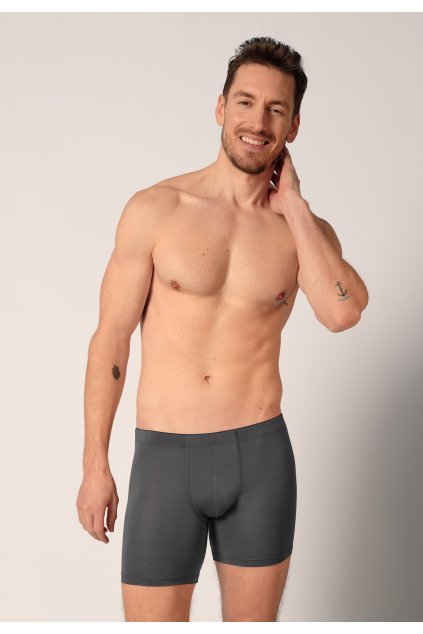 HUBER pánske panty dlhá noha Soft Modal B25 - asphalt (Farba asphalt-h182, Veľkosť XXL)