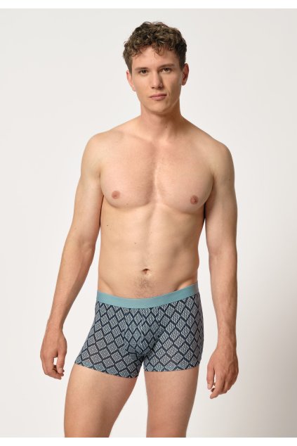 HUBER pánske panty Print Selection S24 - attentivewater rhombs (Farba attentivewater rhombs-h265, Veľkosť L)