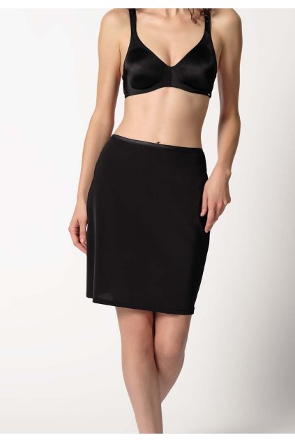 HUBER dámska spodnička - suknička Slip Series B25 - black (Farba black-7665, Veľkosť 46)