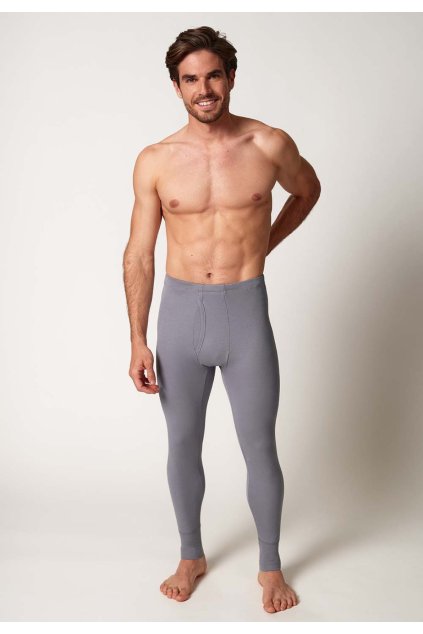 HUBER pánske spodky dlhé Thermo Cotton B25 - ash (Farba ash-0540, Veľkosť XXL)