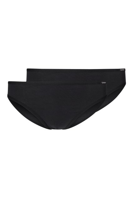 SKINY dievčenské nohavičky Rio 2-balenie Cotton Essentials B25 - black (Farba black-7662, Veľkosť 176)