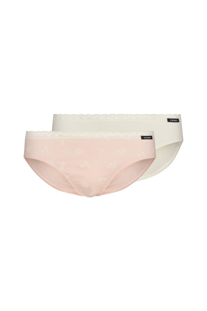 SKINY dievčenské nohavičky Rio 2-balenie CottonLace Multipack B25 - pearl flowers (Farba pearlflowers selection-s463, Veľkosť 176)