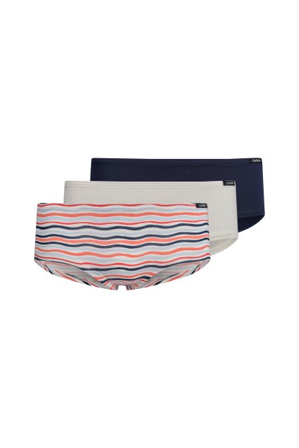 SKINY dievčenské panty 3-balenie Cotton Multipacks BX - maritime waves  (Farba maritimewaves selection-s586, Veľkosť 176)