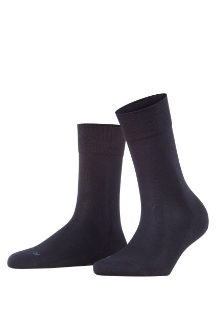 FALKE dámske ponožky  Sensitive Malaga - dark navy (Farba dark navy-6379, Veľkosť 39-42)