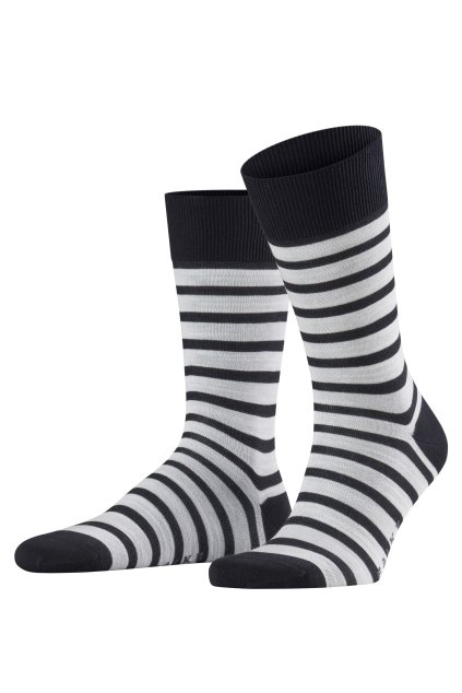 FALKE pánske ponožky Even Stripe - dark navy (Farba dark navy-6376, Veľkosť 43-46)