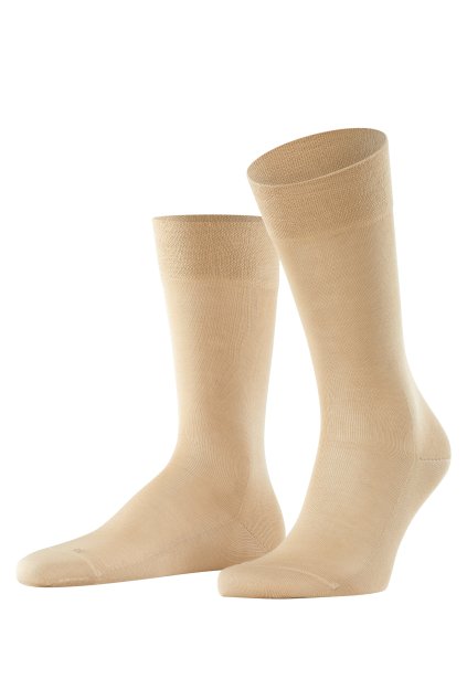 FALKE pánske ponožky  Sensitive Malaga - sand (Farba sand-4320, Veľkosť 43-46)