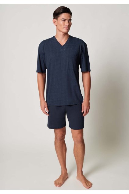 huber 261 m casualathome pyjamashort 117626 01h491 040