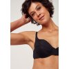 HUBER podprsenka s kosticami Soft Floral Micro B25 - black (Farba black-7665, Veľkosť 95 D)