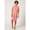 HUBER dámska nočná košeľa krátky rukáv Casual At Home SX - red apstractcamo (Farba red apstractcamo-h134, Veľkosť 36/38)