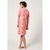HUBER dámska nočná košeľa krátky rukáv Casual At Home SX - red apstractcamo (Farba red apstractcamo-h134, Veľkosť 36/38)