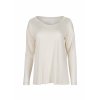 HUBER dámske tričko dlhý rukáv Night Basic Selection B25 - antique white (Farba antique white-h040, Veľkosť 46)