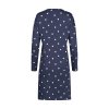 HUBER dámska nočná košeľa dlhý rukáv Night Basic Selection B25 - dressblue dots (Farba dressblue dots-h058, Veľkosť 48)