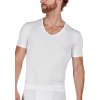 HUBER pánske V-tričko krátky rukáv Cool Cotton (Farba white-0508, Veľkosť XXL)