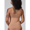SKINY dámske tielko so Spaghetti ramienkami Bamboo Lace B25 - bronze (Farba bronze-3297, Veľkosť 42)