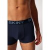 SKINY pánske panty 2-balenie Cotton Multipack B25 - grey blue (Farba greyblue selection-2062, Veľkosť XXL)