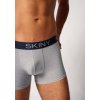 SKINY pánske panty 2-balenie Cotton Multipack B25 - grey blue (Farba greyblue selection-2062, Veľkosť XXL)