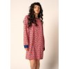 SKINY dámska nočná košeľa dlhý rukáv Night In Skiny WX - pinktopaz flowers (Farba pinktopaz flowers-s491, Veľkosť 42)