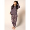 SKINY dámska pyžama dlhá Night In Skiny WX - truffle grey (Farba truffle grey-s483, Veľkosť 40)