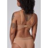 SKINY podprsenka s vyberateľnými výstužami Bamboo Lace B25 - bronze (Farba bronze-3297, Veľkosť 42/C-D)