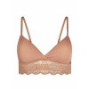 SKINY podprsenka s vyberateľnými výstužami Bamboo Lace B25 - bronze (Farba bronze-3297, Veľkosť 42/C-D)