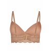 SKINY podprsenka s vyberateľnými výstužami Bamboo Lace B25 - bronze (Farba bronze-3297, Veľkosť 42/C-D)