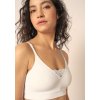 SKINY podprsenka s vyberateľnými výstužami Cotton Lace Essentials B25 - white (Farba white-0500, Veľkosť 42)