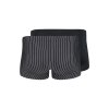 SKINY pánske panty 2-balenie Micro Multipack B25 - blackstripe (Farba blackstripe selection-2516, Veľkosť XXL)