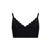 SKINY dievčenský Bustier s odnímateľnými vankúšikmi Fantasticomfort B25 - black (Farba black-7665, Veľkosť 176)