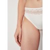 HUBER dámske nohavičky do pása Micro Lace B25 - ivory (Farba ivory-0609, Veľkosť 46)