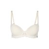 HUBER podprsenka Push-Up Micro Lace B25 - ivory (Farba ivory-0609, Veľkosť 85 B)