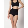HUBER dámske panty vysoký pás Perfect Shape B25 - black (Farba black-7664, Veľkosť 48)