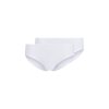 HUBER dámske nohavičky Rio 2-balenie Cotton 2 Pack B25 - white (Farba white-0500, Veľkosť 46)