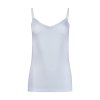 HUBER dámsky špagetový top s čipkou Soft Modal B25 - white (Farba white-0500, Veľkosť 46)