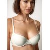 HUBER podprsenka Push-Up Micro Ornament - B25 - ivory (Farba ivory-0609, Veľkosť 85 B)