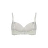 HUBER podprsenka Push-Up Micro Ornament - B25 - ivory (Farba ivory-0609, Veľkosť 85 B)