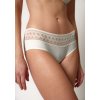 HUBER dámske panty Micro Ornament B25 - ivory (Farba ivory-0609, Veľkosť 46)