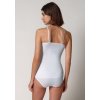 HUBER dámske tielko so špagetovými ramienkami Cotton Fine Rib B25 - white (Farba white-0500, Veľkosť 46)