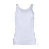 HUBER dámske tielko s jemným rebrovaním Cotton Fine Rib B25 - white (Farba white-0500, Veľkosť 52)