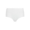 HUBER dámske nohavičky Maxi Cotton Fine Rib B25 -  white (Farba white-0500, Veľkosť 52)