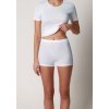 HUBER dámske nohavičky Maxi s krátka noha Cotton Fine Rib B25 - white (Farba white-0500, Veľkosť 52)
